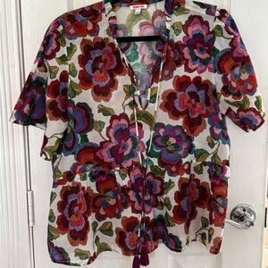Floral Multicolor Top by Johnny Was